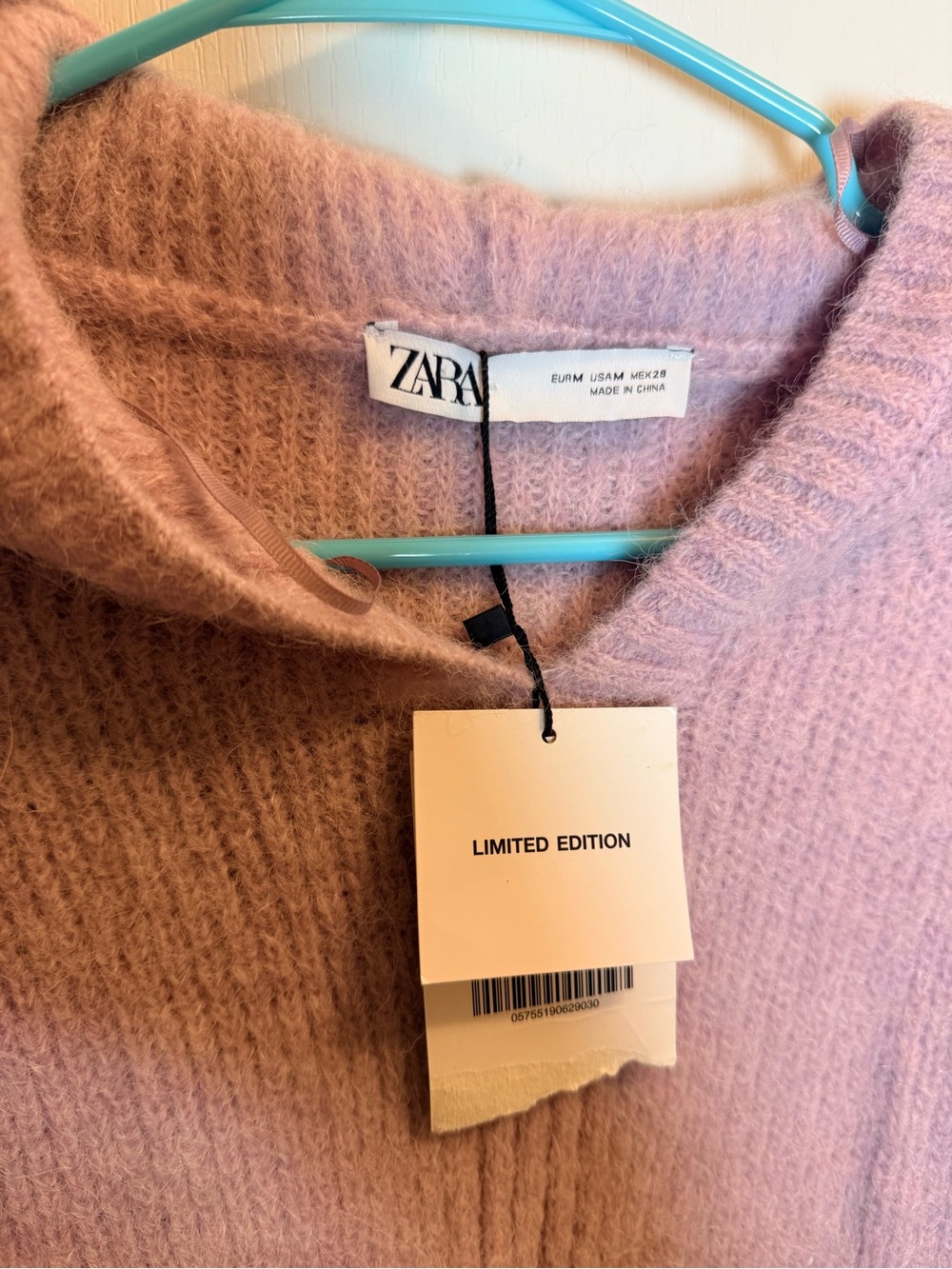 Zara Limited Edition Wool Alpaca Hooded oversized Sweater M NWT - Picture 2 of 7